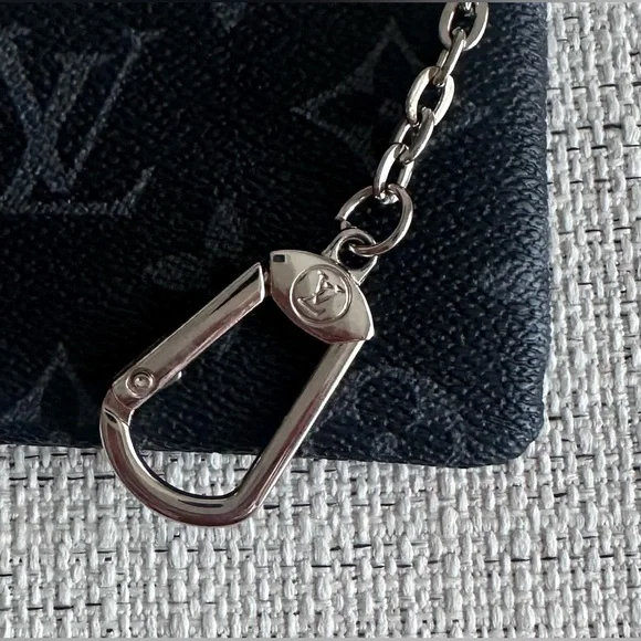 💖LV Black and Grey Monogram Coin Pouch Bag with Silver hardware - Picture 10 of 10